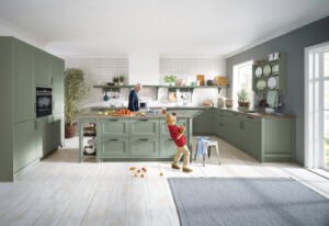 Schuller Canto Satin in Sage Green